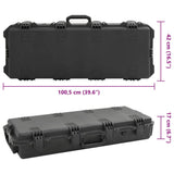 Portable Flight Case Black 100.5x42x17 cm PP 4007256