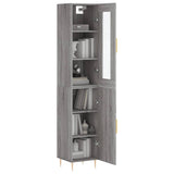 Highboard Grey Sonoma 34.5x34x180 cm Engineered Wood 3199167