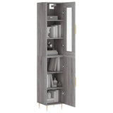 Highboard Grey Sonoma 34.5x34x180 cm Engineered Wood 3199167