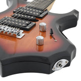 Electric Guitar for Beginner with Bag Brown and Black 4/4 39" 70186
