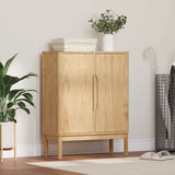 Sideboard FLORO Wax Brown 70 x 30 x 70.5 cm Solid Pine Wood 42011247