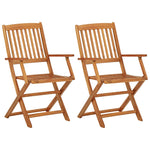 ZNTS 3 Piece Folding Garden Dining Set Solid Acacia Wood 3058253