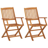 ZNTS 3 Piece Folding Garden Dining Set Solid Acacia Wood 3058253