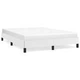 Bed Frame without Mattress White 135x190 cm Double Double Faux Leather 349842