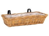 Hanging Planter Basket GENDT 2 pcs Natural Brown Kubu Rattan 42020968