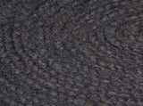 Handmade Rug Jute Round 120 cm Dark Grey 133666