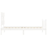 Bed Frame without Mattress White 90x200 cm Solid Wood Pine 3193322