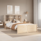 Bookcase Bed without Mattress 120x200cm Solid Wood Pine 3322469