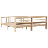Bed Frame with Headboard without Mattress 200x200 cm 3306718
