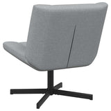 Swivel Chair Light Grey 63 x 75 x 76 cm Fabric 42007325
