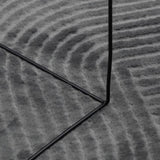 Rug IZA Short Pile Scandinavian Look Anthracite 160 cm 375436