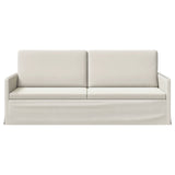 3 Seater Sofa Cream 190 x 81 x 82 cm Velvet 42041128