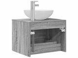 Wall-Mounted Sink Vanity Grey Sonoma 49.5 x 35 x 63 cm 890259