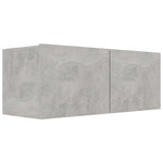 7 Piece TV Cabinet Set Concrete Grey Engineered Wood 3079132