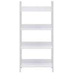 4-Layer Book Shelf White 60x27.6x124.5 cm Engineered Wood 288224