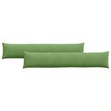 Sofa Pillows 2 pcs Light green 200 x 40 cm Corduroy Fabric 42013888