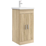 Bathroom Vanity with Sink Sonoma Oak 42 x 40 x 84.5 cm 890674