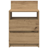 ZNTS Bedside Cabinet with 2 Drawers Artisan Oak 40x33x60 cm 858576