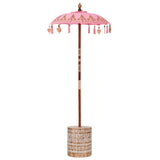 Balinese Parasol with Base Pink 95 x 95 x 260 cm 3356917
