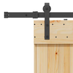 Sliding Door with Hardware Set 70x210 cm Solid Wood Pine 3332658