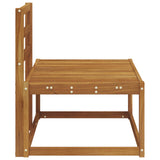 Outdoor End Sofa Natural 91 x 63 x 73 cm Solid Acacia Wood 900473