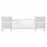 TV Cabinet High Gloss White 160x35x55 cm Engineered Wood 831342