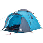 Camping Tent Dome 3-Person Blue Quick Release 4004227