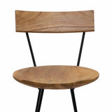 Bar Stools 2 pcs Solid Teak Wood 285205