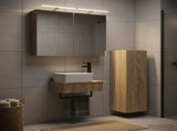 Bathroom Cabinet Set 4 pcs Sonoma Oak Engineered Wood 3407385