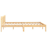 810082 Bed Frame without Mattress Solid Wood 140x200 cm