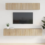 5 Piece TV Cabinet Set Sonoma Oak Engineered Wood 3114424