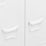Industrial Wardrobe White 67x35x107 cm Steel 339611