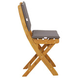 Garden Chair 8 pcs Dark Grey 38 x 46 x 85 cm Solid Acacia Wood 3416296