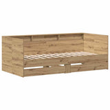 Daybed with Headboard Artisan Oak 90 x 200 cm Engineered Wood 3334000