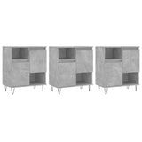 Sideboards 3 pcs Concrete Grey Engineered Wood 3190153