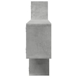 Wall Shelf Concrete Grey 167.5x18x68 cm Engineered Wood 853320