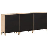 Side Cabinets 3 pcs 60x33x75 cm Solid Wood Mango 3206308