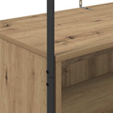 Clothes Rack Brown Oak 100 x 44 x 160 cm Engineered Wood 868456