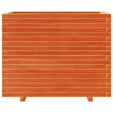 Garden Planter Wax Brown 90x60x72 cm Solid Wood Pine 3282646