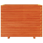 Garden Planter Wax Brown 90x60x72 cm Solid Wood Pine 3282646