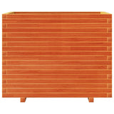 Garden Planter Wax Brown 90x60x72 cm Solid Wood Pine 3282646