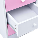 287447 Children Drawing Study Desk Tiltable Pink and White