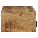Wall-mounted TV Cabinet 100x30x19 cm Solid Rough Wood Mango 4017464