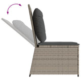 Garden Sofa with Cushion Light Grey Poly Rattan 3394481