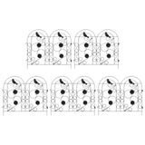 Garden Fence Trellis Black 308.5 x 54.5 x 0.3 cm 42021370
