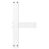 Coffee Table Legs T-Shaped 2 pcs White 50x25x cm Steel 4013009