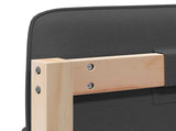 Upholstered Headboard with Headboard Brown and Dark Grey 140 cm 880124