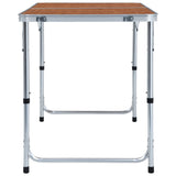 Foldable Camping Table Aluminium 120x60 cm 48172