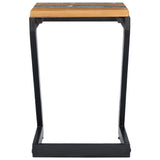 Coffee Table 30x30x50 cm Solid Teak Wood and Polyresin 281649