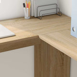 Corner Desk Sonoma Oak 140 x 113.5 x 75 cm Engineered Wood 869556